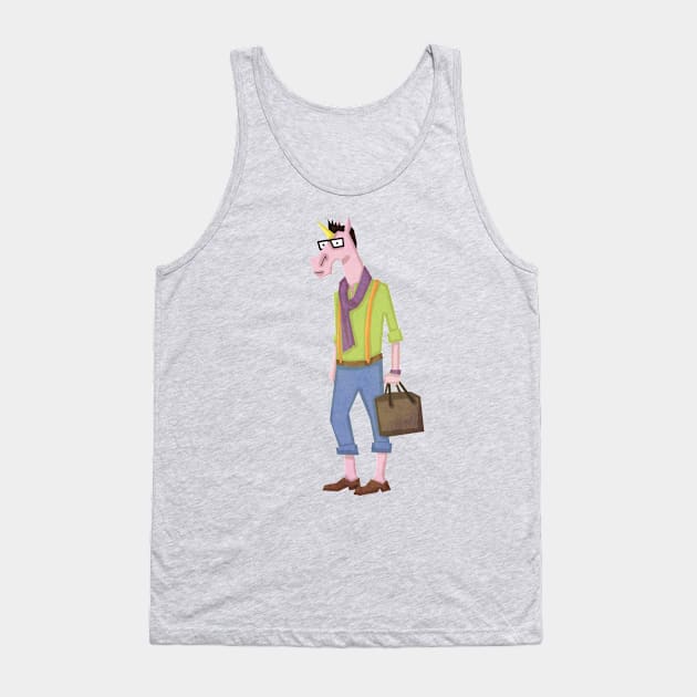 Hipster Unicorn Tank Top by Thatssounicorny